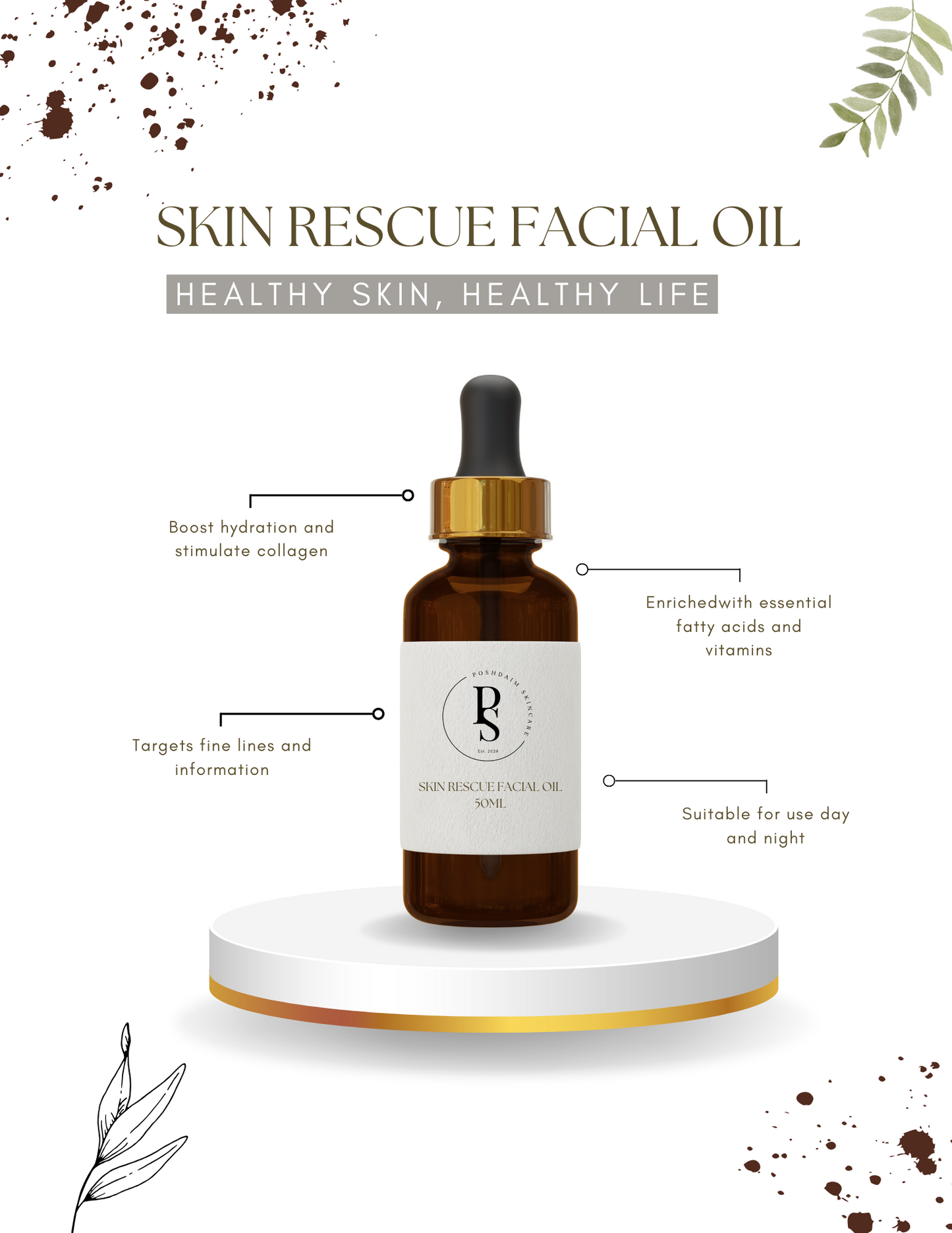 Skin Rescue Facial Oil (50ml)